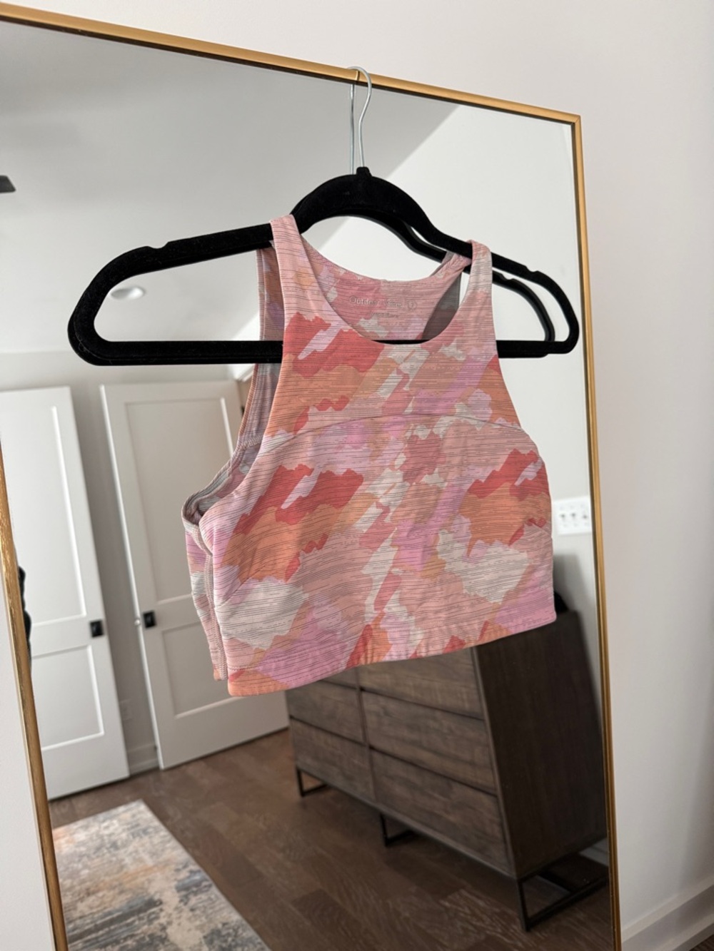 Outdoor Voices Pink Camo Racerback Sports Bra - S